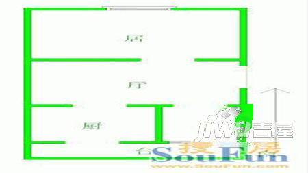 耀华新村1室1厅1卫户型图