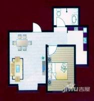 华盾雅居2室1厅1卫户型图