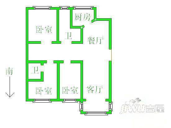 阳光家园3室0厅0卫户型图