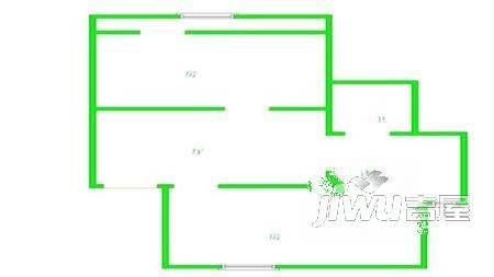 滨河怡情家园1室1厅1卫户型图