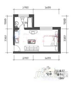 碧海湾畔3室2厅2卫户型图