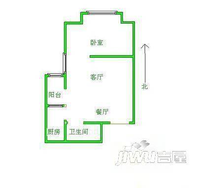 碧海嘉亭2室1厅1卫户型图