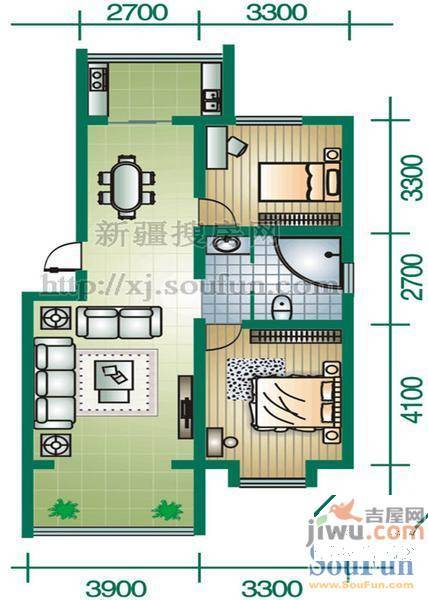 天山博雅文轩3室2厅2卫132.8㎡户型图