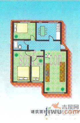 西苑小区普通住宅65.8㎡户型图