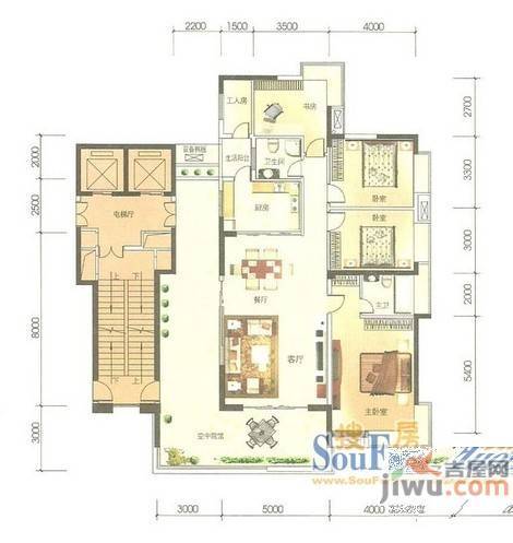 廊桥水岸5室2厅2卫186.3㎡户型图