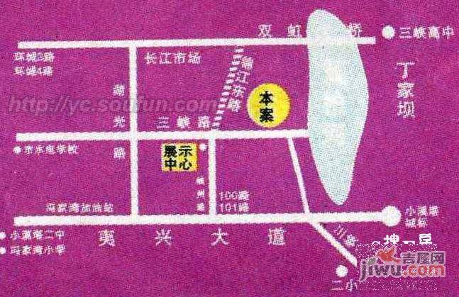 紫荆花园位置交通图图片