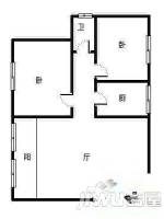 明珠山庄2室2厅1卫户型图