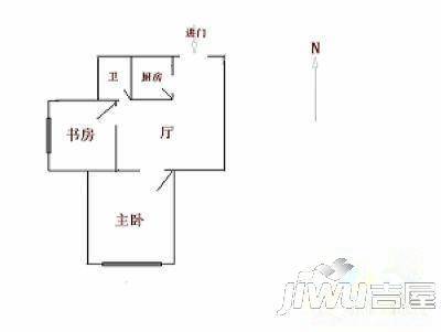 伍临小区2室1厅1卫户型图