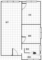 汇金花园2室1厅1卫户型图