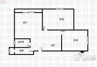 中南苑2室2厅1卫户型图