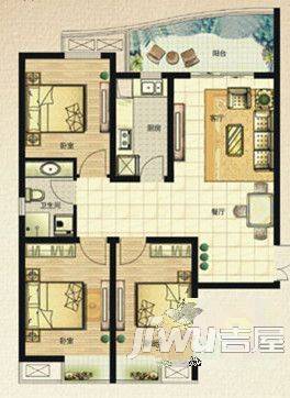 东篱小居2室2厅1卫户型图