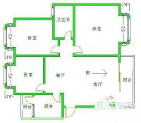 黄柏馨苑3室2厅2卫户型图