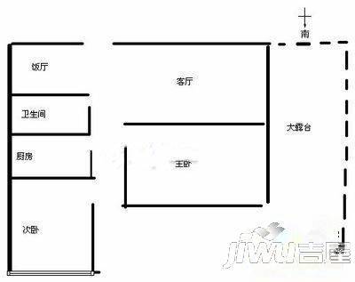 碧翠苑2室2厅1卫户型图