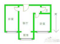 欧阳修公园2室1厅1卫户型图