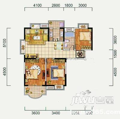 世纪欧洲城5室2厅2卫户型图