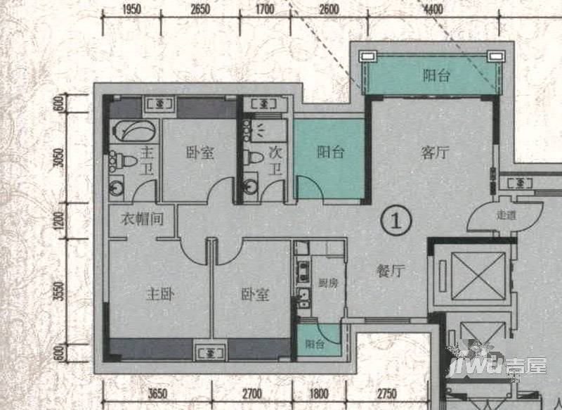 龙光·君悦龙庭普通住宅115㎡户型图