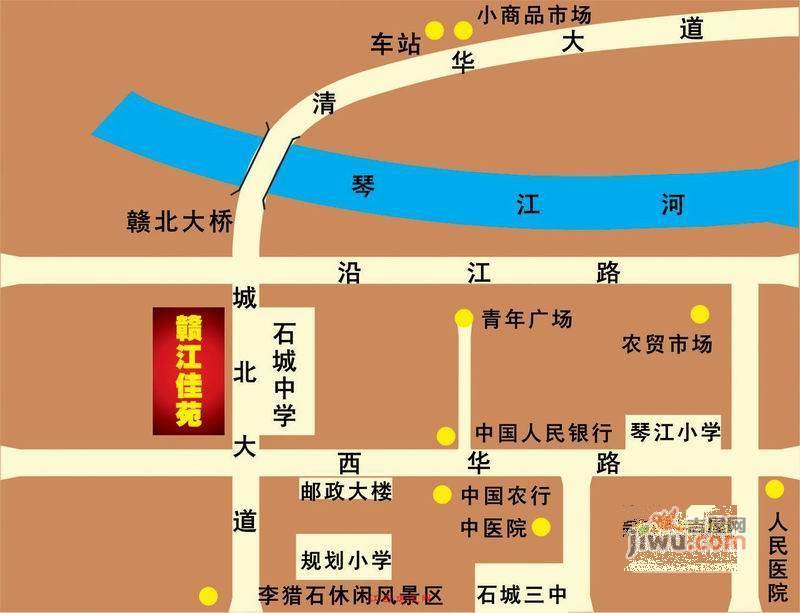 石城赣江佳苑位置交通图图片