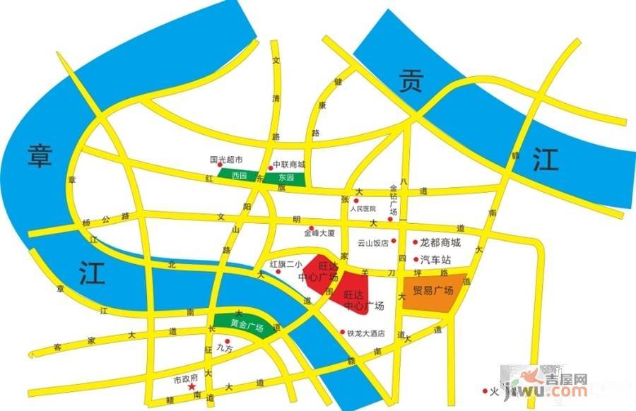 旺达广场位置交通图图片