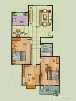 锦宏锦和世家3室2厅1卫110㎡户型图