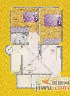 宏海新城3室2厅1卫100㎡户型图