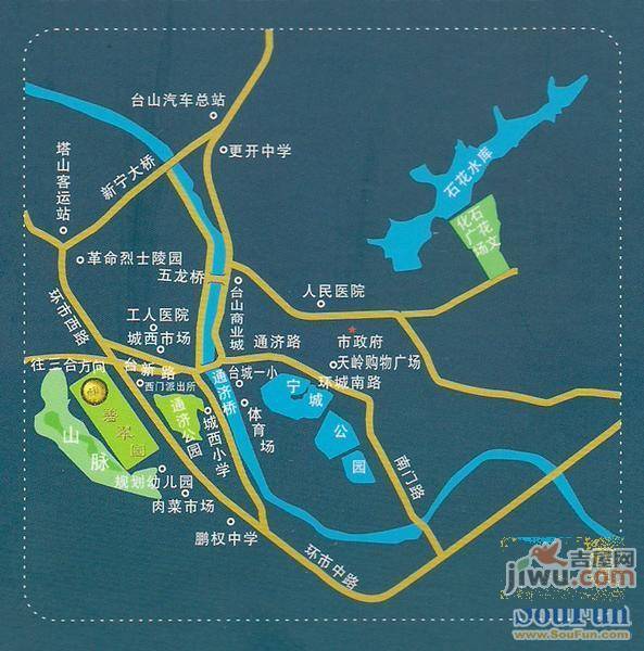 台山碧翠园位置交通图图片