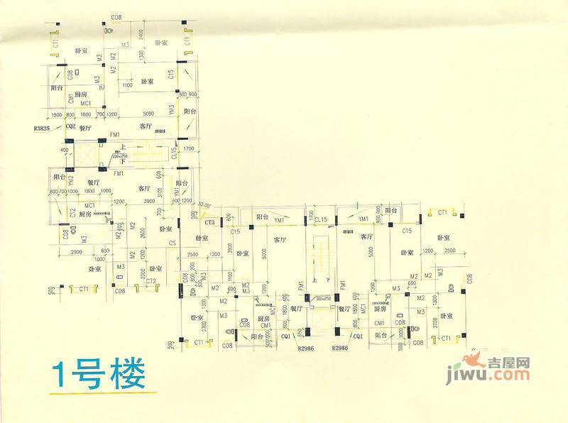 君逸居普通住宅198㎡户型图