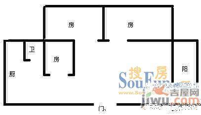 文昌花园3室2厅1卫户型图