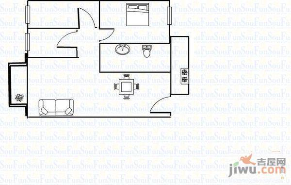 文锦苑3室2厅1卫户型图