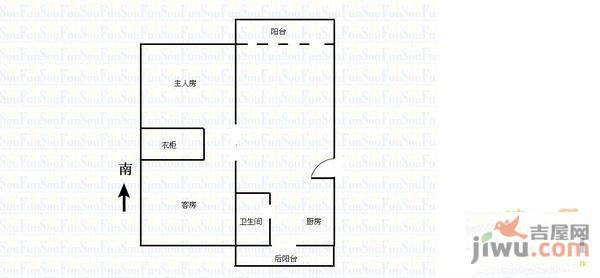 明圆小苑3室2厅2卫户型图