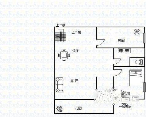 芝山花园别墅5室2厅4卫户型图