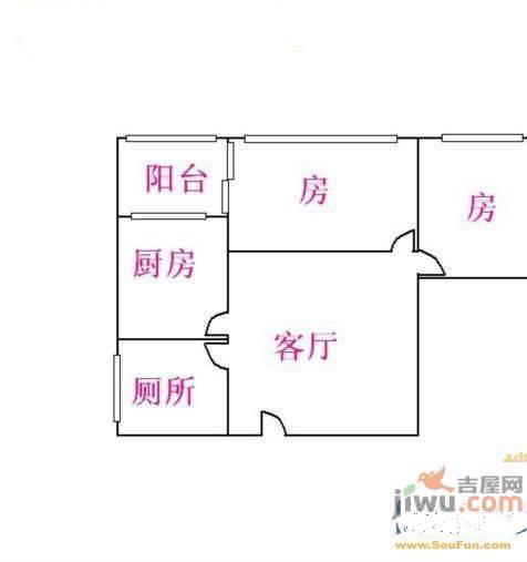 丰盛里2室2厅2卫户型图