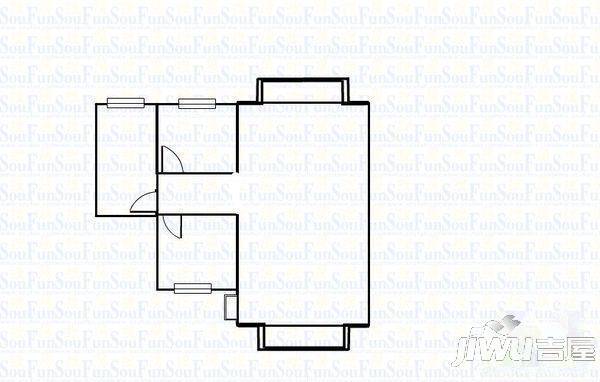 君悦居3室2厅2卫户型图