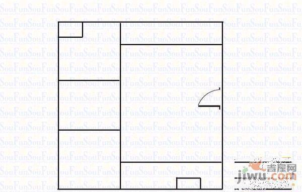 常安广场2室2厅2卫户型图