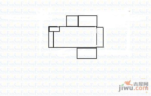 凤翔里2室1厅1卫户型图