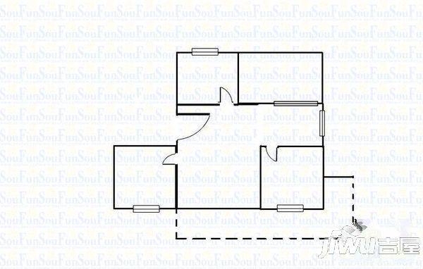 沂水里2室1厅1卫户型图