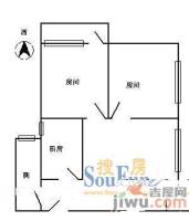 聚德花园2室1厅1卫户型图