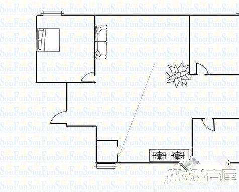 好景花园2室2厅1卫户型图