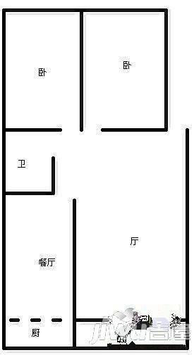 朗怡居3室1厅1卫户型图
