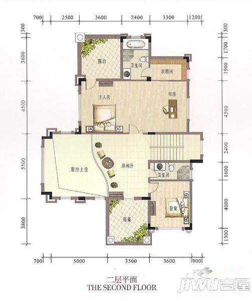 俊发豪庭3室2厅2卫户型图