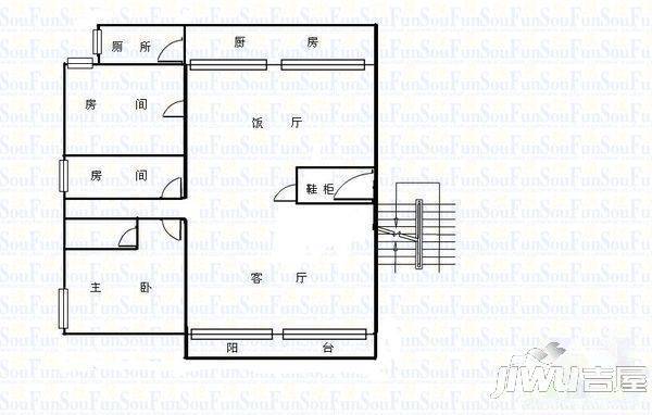 天南怡苑4室1厅1卫户型图