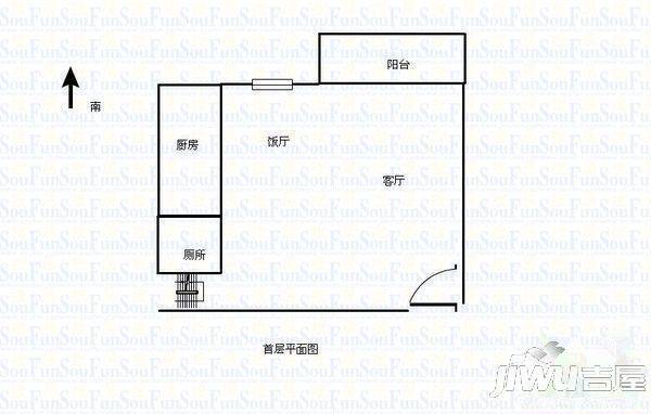 天南怡苑4室1厅1卫户型图