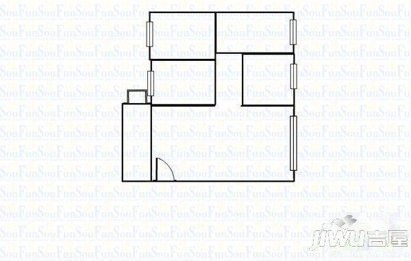 益源大厦2室1厅1卫户型图