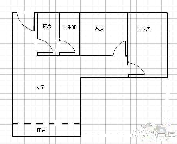 象山新村2室1厅0卫户型图