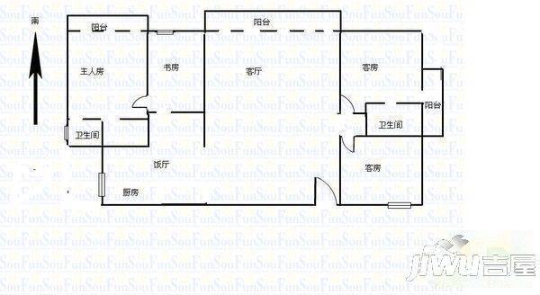 炮台新村2室1厅1卫户型图