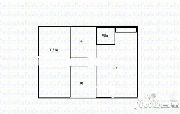 福泉新村3室1厅2卫户型图