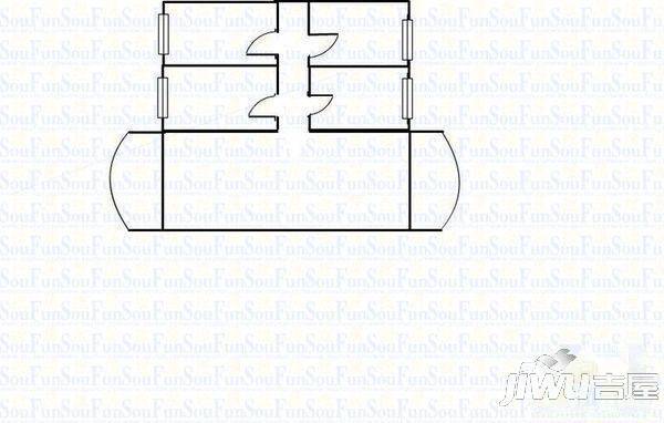 骏景花园3室2厅2卫户型图