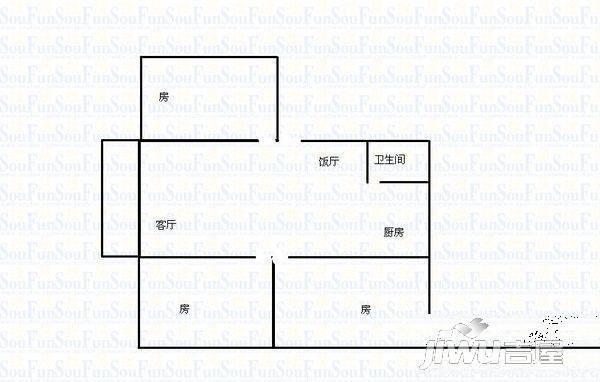 怡丰苑2室2厅2卫户型图