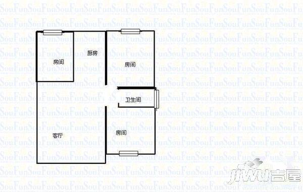 良化新村北4室2厅2卫户型图