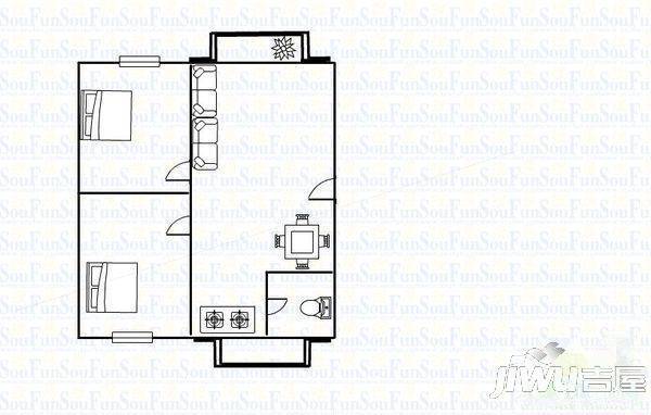 良化新村北4室2厅2卫户型图