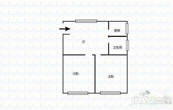 锦绣苑3室2厅2卫户型图